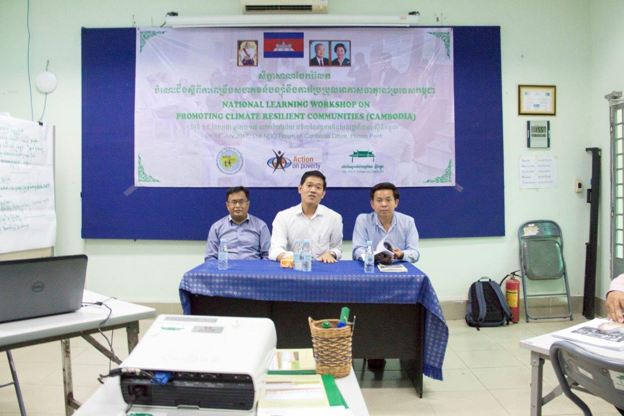 National Learning Workshop Promoting Climate Resilient Communities for Cambodia 1